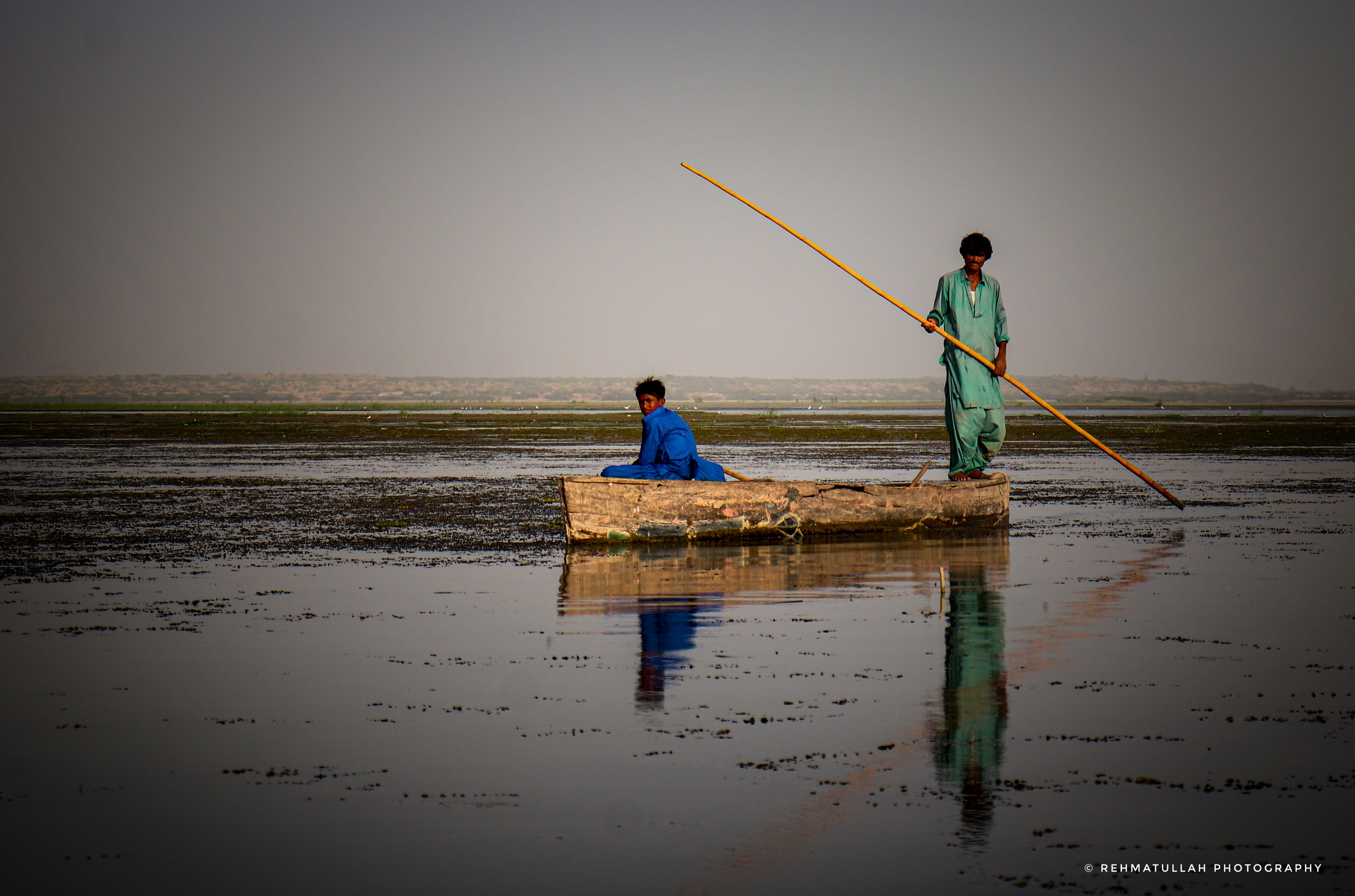 Fishermen of Sonehri Lake, Sindh, Pakistan